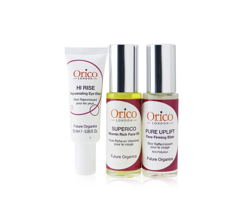 Orico London Age Resist Trio: Face Oil 30ml/1.01oz + Firming Elixir 30ml/1.01oz + Eye Elixir 25ml/0.85oz 3pcs