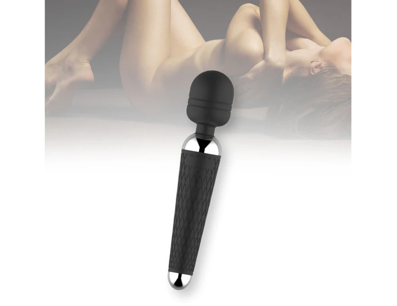 Urway Clitoral Stimulator Wand Vibrator Rechargeable Dildo Female Sex Toy Black