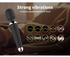 Urway Clitoral Stimulator Wand Vibrator Rechargeable Dildo Female Sex Toy Black