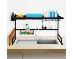 Toque Dish Drying Rack Over Sink Steel Dish Drainer Plate Cutlery Organizer