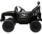 Mazam Kids Ride On Car 12V Electric Jeep Remote Vehicle Toy Cars Gift LED light - Black