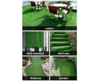 Marlow Artificial Grass Synthetic Turf Fake Plastic Plant 17mm 20SQM Lawn 2x10m