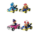 Hot Wheels Mario Kart 4 Pack Waluigi Toad Yoshi Diddy Kong