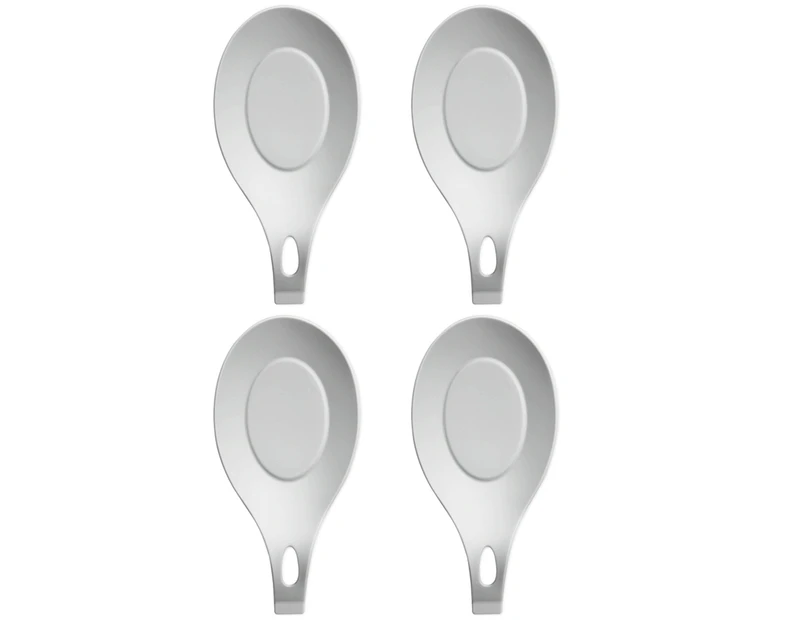 Spoon Rest For Kitchen Counter , Pack of 4 BPA-Free and Food Grade Silicone Spoon Holder