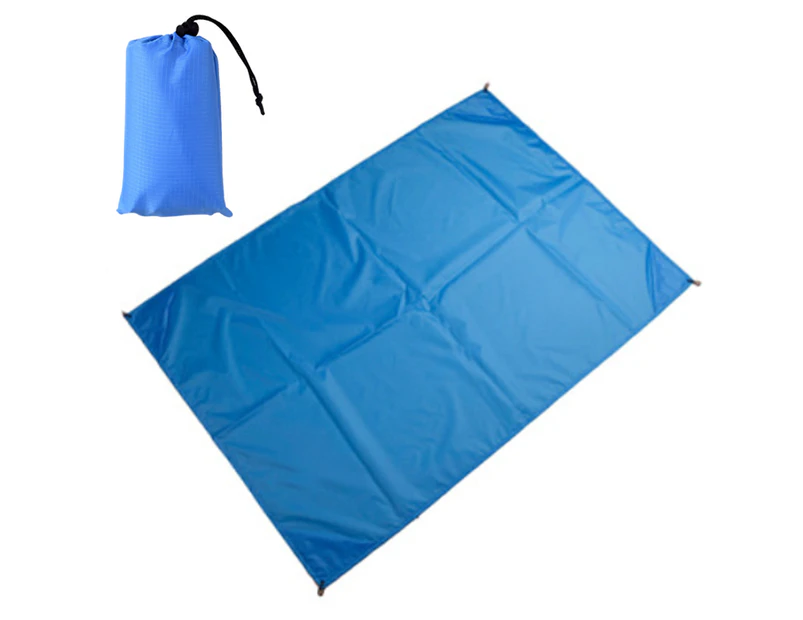 Mini Folding Beach Mat-Blue-2*2.1Picnic Mat Lightweight Waterproof Floor Mat Mini Folding Beach Mat Outdoor Camping Moistureproof
