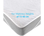 mattress cover-Waterproof mattress protector Breathable mattress pad, no crackling mattress protector Bed sheet-80 cotton/20