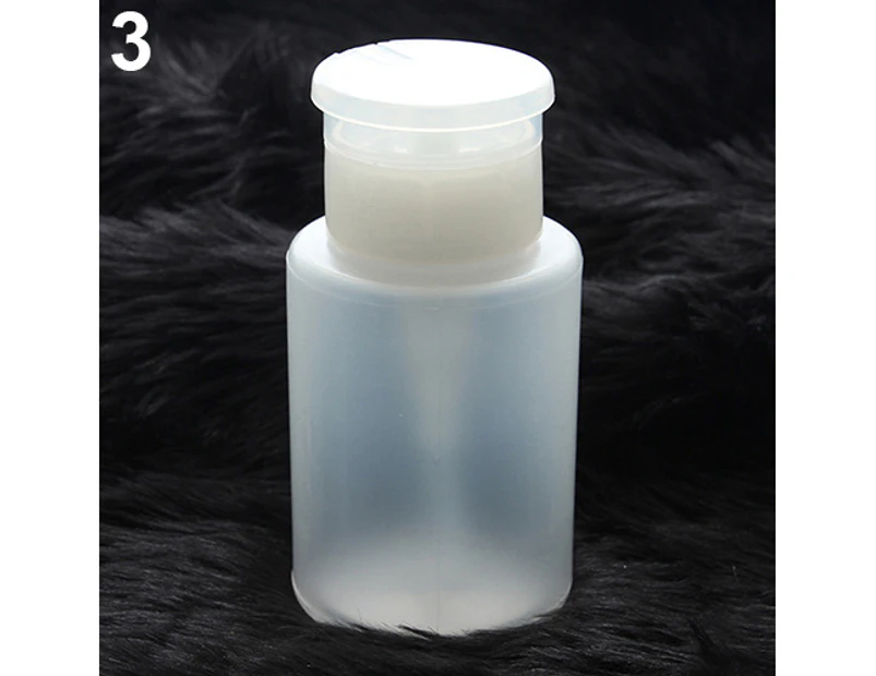 Nirvana 150ML Nail Art Remover UV GEL Polish Cleaner Pump Polish Dispenser Empty Bottle-White