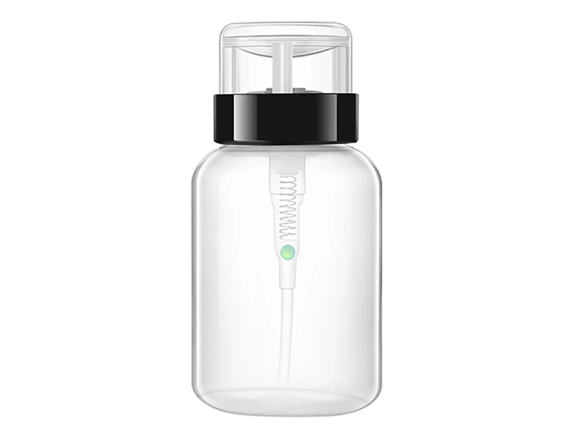 Nirvana 200ml Plastic Nail UV Gel Polish Removal Water Empty Press Dispenser Bottle-Black