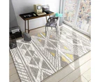 Modern Area Rug Carpet, Geometric Area Rugs Floor Carpet for Living Room, Contemporary Bedroom Tile Trellis Floorcover Indoor Carpet （100 x 200cm, FG-2333）