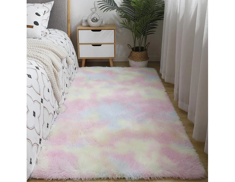 Soft Indoor Modern Area Rugs Shaggy Fluffy Carpets for Living Room and Bedroom Nursery Rugs Abstract Home Decor Rugs for Girls Kids 160 x 200CM TS-97