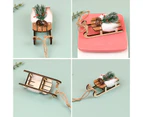 Little Sled Ornament Burr Free Unique Design with Rope Compact Hanging Decorate Spraying Painting Lovely Xmas Ornament for Home