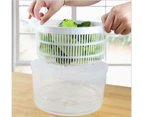Vegetable Washer Manual Lettuce Washer Dryer, Easy Water Drain System & Compact Storage