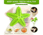 Dog Chew Toys Dog Toys Tough Durable Dog Squeaky Toothbrush Toys For Aggressive Chewers Large Breed Dental Care Teeth Cleaning-Green