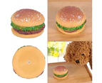 Dog Toy Shaped Food Squeaky Puppy Dog Toy Toy Creative Pet Toy Hamburger Sound For Dogs And Cats