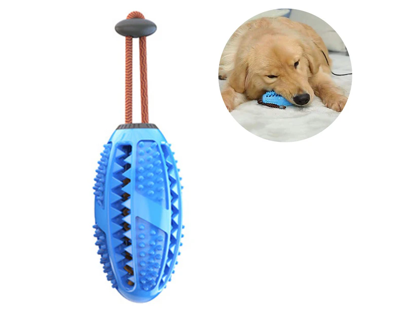 Food Dispensing Dog Toy, Dog Teeth Cleaning Chew Toys-Blue