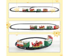 Christmas Train Set Matte Texture Spliceable Electronic Toys Electric Round Oval Gauge Train Set for Kids