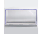 Countertop Display Case Two Layers Design Anti-dust Long Service Life Display Storage Cube Showcase for Toys - Grey