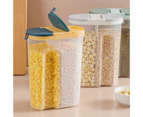 Sunshine Large Capacity Food Canister Space-saving PP Durable Cereal Grain Storage Jar Kitchen Tools-Light Green M