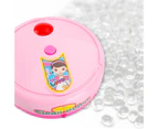 Dollhouse Electric Music Cleaning Machine Vacuum Cleaner Sweeping Robot Toy - Pink