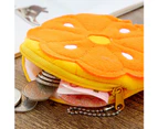 Watermelon Orange Fruit Shape Plush Keychain Pendant Coin Pocket Pouch Purse 2#