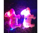 Electric LED Lighting Musical Pig Animal with Leash Walking Toy Kids Xmas Gift