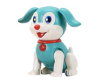 Electric Dog Toy Cognitive Ability Interactive Ability Moisture-proof Walking Electric Dog Toys for Kids - Blue