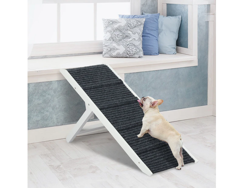 Pawz Dog Ramp Adjustable Height Stair For Bed Sofa Cat Dogs Folding Portable