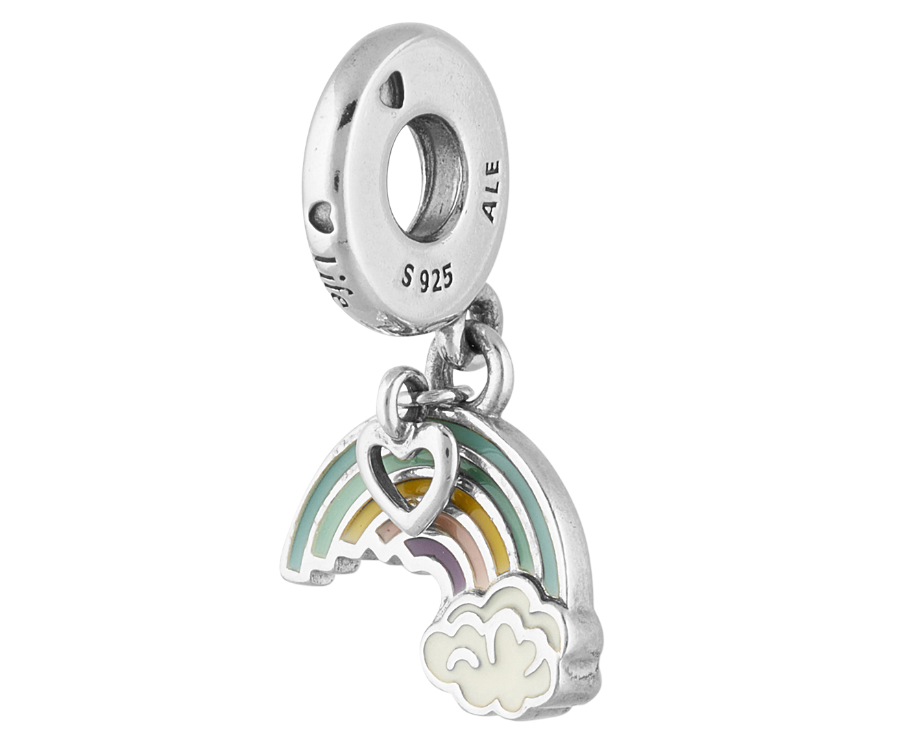 Rainbow & cloud dangle on sale charm