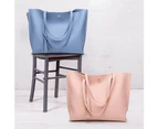 All-Match Korean Style Women's Fashion Large Capacity Tote Shoulder Bag Handbag Black