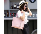 All-Match Korean Style Women's Fashion Large Capacity Tote Shoulder Bag Handbag Golden