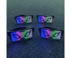 Electronic Bluetooth-compatible Luminous Glasses with LED Light Birthday Party Club Props - Pink