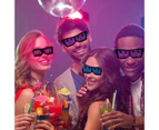 Electronic Bluetooth-compatible Luminous Glasses with LED Light Birthday Party Club Props - Red