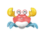 Electric Voice Control Light Projection Simulation Crab Children Educational Toy - Blue