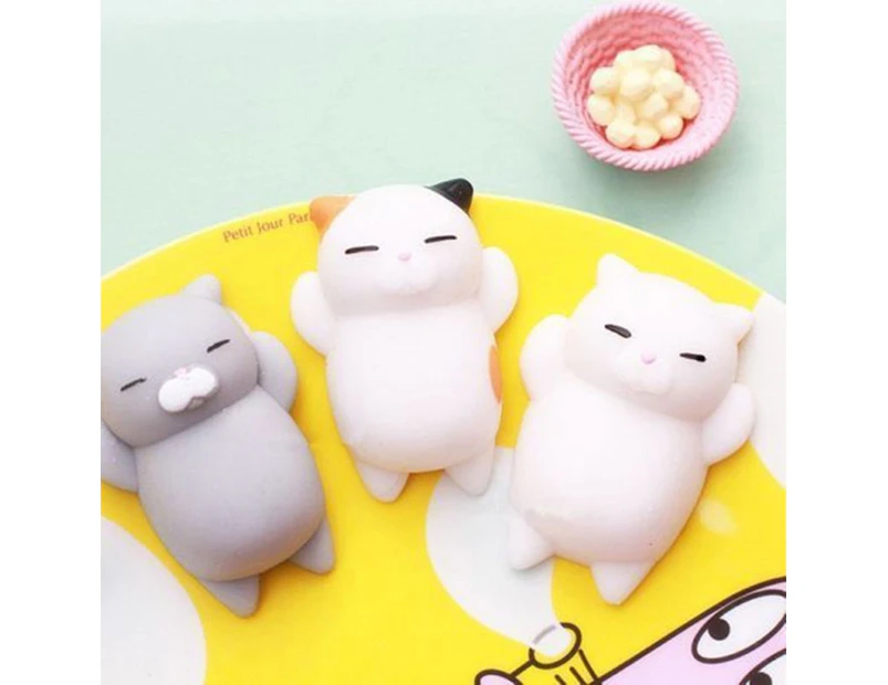 Funny Soft Cat Squishy Squeeze Kid Toy Gift Stress Reliever Phone Decor Gift