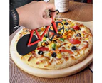 Non-stick Bike Pizza Slicer, Bicycle Pizza Cutter Wheel,Dual Stainless Steel Cutting Wheels With a Stand best for Pizza Lovers