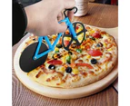 1pcs Pizza Cutter Blue Bicycle Bike Pizza Cutter with Display Stand Non-Stick Kitchen Utensils Pizza Baking Bar Tools