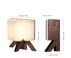 Wooden Folding Book Lamp, LED Book Light, USB Rechargeable Table Lamp