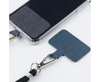 langma bling Phone Tether Tab Ultra-thin Wear Resistant Universal Fit Smart Phone Lanyard Replacement Patch for Outdoor-Grey
