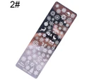 Nirvana Manicure Transfer Template Flower Butterfly Nail Image Stamping Stencil Plate-2#