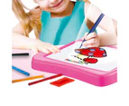 Kids Intelligent Projection Light Music Educational Painting Drawing Board Toy - Pink