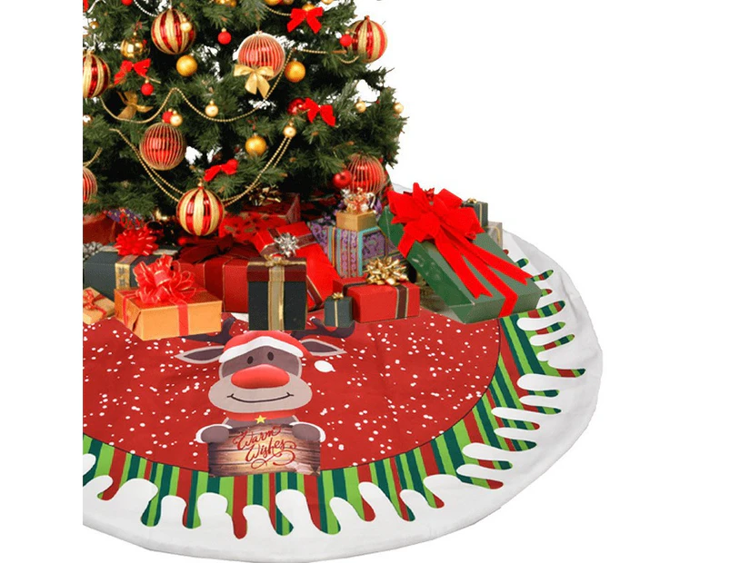 Christmas Tree Skirt Xmas Tree Ornaments for Soft Plush Christmas Tree Mat for Decorations Holiday Party