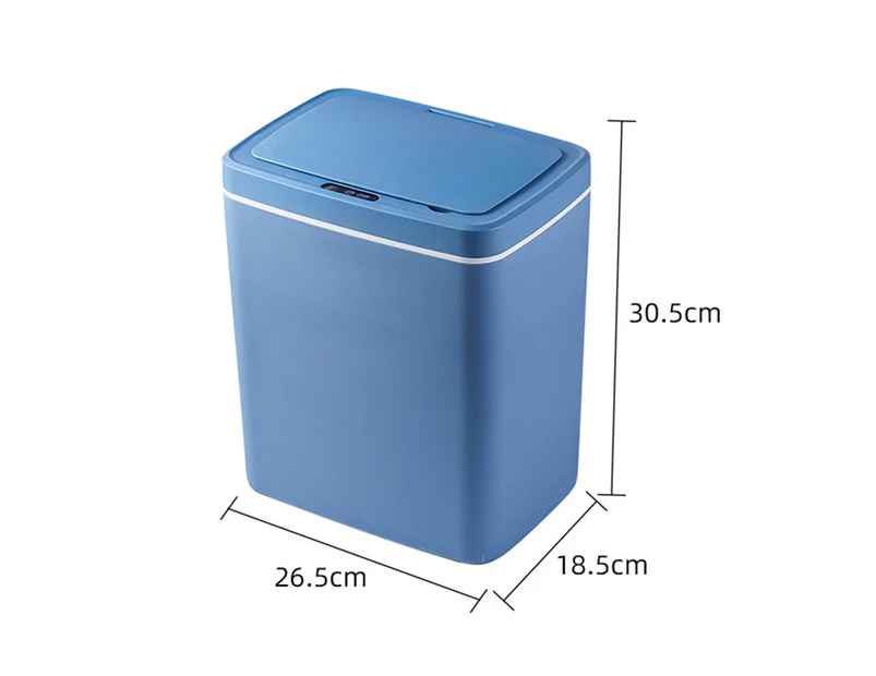 Intelligent Rubbish Bin Wide Opening Touchless Large Capacity Automatic Motion Sensor Kick Vibration Trash Can for Home-Beige