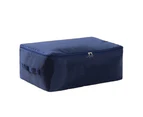 Sunshine Portable Folding Dust-proof Large Capacity Home Quilt Pillow Bedding Storage Bag-Navy
