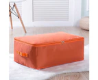 Sunshine Portable Folding Dust-proof Large Capacity Home Quilt Pillow Bedding Storage Bag-Orange