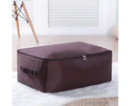 Sunshine Portable Folding Dust-proof Large Capacity Home Quilt Pillow Bedding Storage Bag-Navy