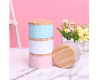 Sunshine Storage Tin Box Easy Opening Multi-color Round Shaped Candy Cookie Storage Tin Box for Scented Candles-Grey