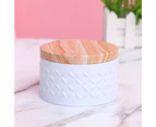 Sunshine Storage Tin Box Easy Opening Multi-color Round Shaped Candy Cookie Storage Tin Box for Scented Candles-Blue