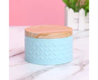 Sunshine Storage Tin Box Easy Opening Multi-color Round Shaped Candy Cookie Storage Tin Box for Scented Candles-White