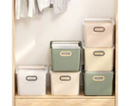 Sunshine Storage Box Large Capacity Space-saving Plastic Daily Use Compartment Wardrobe Storage Box Household Supplies -Green 5Grid