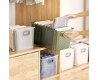 Sunshine Storage Box Large Capacity Space-saving Plastic Daily Use Compartment Wardrobe Storage Box Household Supplies -Green 5Grid